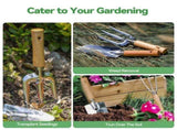 Complete Garden Tool Set with Tote Bag-Green V1107-119-33814