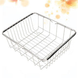 Expandable Plated Dish Drying Rack with -Resistant Stainless Steel Frame V1369-AZ3-W-21491