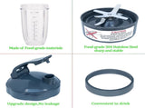 Replacement 32oz Blender Cups & Blade Part Compatible with NutriBullet 600w/900w Blender V1258-DP02-C-1064