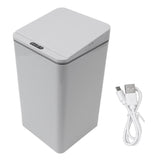 Desktop Sensor Trash Can USB Charging Foldable Lid 9L Intelligent Induction Garbage Bin for Bedroom V1294-YM0703-3117230108311