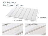 Folding Diatomaceous Earth Countertop Drain Mat - Quick Dry, Non-Slip & Easy Clean Absorbent V888-ELOSUNG35407