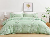 Green Alpine Botanical Quilt / Doona / Duvet Cover set V745-AQ081992Q3