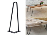4Pcs Black Iron Table Desk Legs Home Accessories for DIY Handcrafts Furniture 16inch V1294-YM0901-JY01801-03