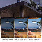 244 LED Solar Motion Sensor Pendant Light - IP65 Waterproof Barn/Patio Light with 4 Remote Modes and V888-ELOSUNG42343