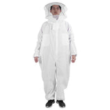 OnePiece Beekeeping Suit Protective Clothes with Dual Zippers Beekeeping Supplies White V1294-YM0718-3111210006911