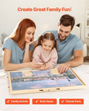 VEVOR 1000 Piece Puzzle Board with Drawer Cover Portable Wooden Jigsaw 74x53cm V952-ZMPTB1000JXWRZDYS001V0