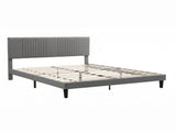 Artiss King Bed Frame with Adjustable Headboard, Grey, 300kg Capacity BFRAME-H-VERA-K-CA-AB
