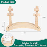 Embroidery Frame Rotating, Tool-Free Setup, with 15cm & 20cm Hoops, for Cross Stitch, Embroidery, V1107-120-69078-WOO-EMBROIDERYSTAND