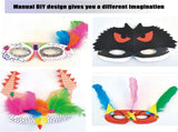 100 Pack White Paper Eye Masks, Plain Masquerade Mask Blank Masks Decorate for Cos-Play, Halloween V1259-DP01-A-4142