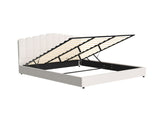 Artiss Bed Frame King Size Boucle FION BFRAME-H-FION-K-WH-ABC