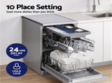Devanti 10 Place Settings Freestanding Dishwasher Silver BDW-10-FS36E-SS