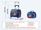 Kids Luggage Set, 2 Piece, 45.7 cm Hardside Rolling Wheels Suitcase with Hard-Shell Backpack, V767-VVR-2JTETXLX2PCSJ0HWG001V0