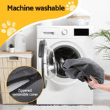 i.Pet Pet Bed Plush Soft Cushion Egg Crate Large Sofa Platform Removable Washable PET-BED-H12-L105-GR