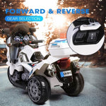 ROVO KIDS Electric Ride-On Motorcycle Children Police Patrol Bike Toy Trike V219-TOYROTRVPW1B