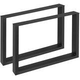 Black Metal Table Legs Set of 2 Steel Table Legs 35x28 Inch Dining Table Legs Office Table Legs V952-ZTHS900X72MM00001V0
