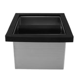 Coffee Knock Box Bottomless Stainless Steel Coffee Ground Knock Bin for Home Cafe Restaurant V1294-YM0901-3118240117111