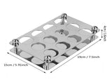 Wine Glass Rack Stemware Wine Glass Holder Glasses Storage Hanger Drying Rack with 12 Holes V1294-YM0901-JY33283