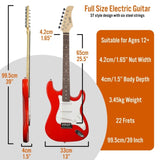 3rd Avenue Electric Guitar Pack - Red V398-NM-XF203ARDPK
