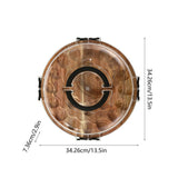 Wood Serving Tray, Wooden Platter, Divided Compartments for Snacks, Fruit, Dessert, Easter Themed V1369-AZ3-W-12173