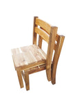 2 x Acacia Stacking Chair V59-069