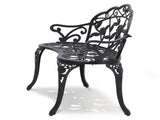 Outdoor Bench, 38.8 inches Metal Bench for Outdoors, 480 lbs Load Capacity Bench, Outdoor V952-GYZYJS40YC00PL1X7V0