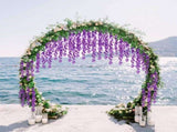 12Set Wisteria Hanging Flowers Plastic Decorative Easy to Shape Wedding Decorations Indoor V1370-AZ4-14502