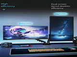Dual Monitor Arm 360&deg Rotatable, Space-Saving Desk Mount for Dual Screens, Ideal for Aussie Home & V1107-DUAL MONITOR ARM