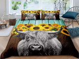 Nature-Inspired Floral Duvet Cover Set - Hypoallergenic Fabric-King V745-AQ043886K3