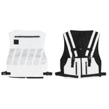 Reflective Safety Vest Cycling Clothes Waistcoat for Courtyard Training Sports EquipmentWhite White V1294-YM0901-3111210127212