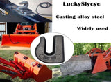 Weld On Grab Chain Hook,3/8" Hooks,Grade 70 Load Limit 6600 lbs,for Welded onto Tractors or V1259-DP01-A-5713