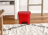 Red Plastic Bin Rectangular Household Waste Disposal Trash Can 1 Piece Kitchen Garbage Container V1366-AZ2-W-19617