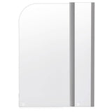 180 Degree Pivot Door 6mm Safety Glass Bath Shower Screen 1200x1400mm By Della Francesca V63-830121