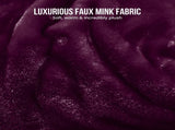 Laura Hill 3m x 3m XL Faux Mink Blanket Double-Sided Soft Plush Bed Oversized Throw Rug Purple MINK-XL-MV