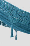 Outdoor undercover cotton Mayan Legacy hammock with hand crocheted tassels Queen Size Bondi V97-TDQBONDI