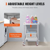 Stainless Steel Work with Wheels 24 x 12 x 32 Inch Prep with 4 Casters Heavy Duty Work V952-SYGZT12X24INDJL01V0