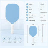 Fiberglass Pickleball Paddle Red, Minimal Pair For Family Backyard Leisure, Fathers Day Sport V1221-XM-LB1676-GM57