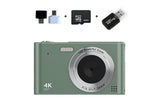4K Digital Camera for Photography Vlogging Camera for YouTube Video 16X Digital Zoom with 32G Memory V1263-JX-6752-3