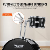 VEVOR Adult Drum Set, 5-Piece, 558.8 mm Complete Full Size Drum Kit with Bass Toms Snare Floor Drum V952-WJTJZG5JT22HFIWG5V0