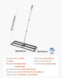 VEVOR 36x10in Lawn Leveling Rake with 83.9 in Adjustable Handle for Yard Garden V952-CPPZPEKGLK10DCB4DV0