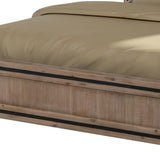 King Size Silver Brush Bed Frame in Acacia Wood Construction V43-BED-SSHK