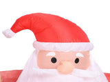 1.6m Xmas Old Men and Deer Model Santa and Reindeer LED Lights Outdoor V1294-YM0901-3115240075012