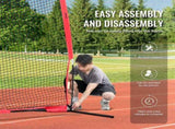 Barricade Backstop Net, 16x10 ft Ball Sports Barrier Netting, Portable Practice Equipment with Carry V952-DQW1610YC000DU462V0