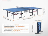 Ping Pong Table Foldable Table Tennis Game Table Indoor with Clamp Net V952-DZDTZDPPQZ12A94CKV0
