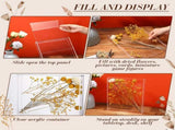 2 Pcs 8'' x 10'' Acrylic Shadow Boxes Display, Shadow Box DIY Frame Clear Acrylic Display V1258-DP02-C-2267