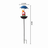 Solar Bird Feeder, Outdoor Solar Lights with Umbrella Feeder, Decorative Lights for Garden or Yard, V1370-AZ4-13845