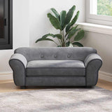 Dog Sofa Dark Grey 72x45x30 Cm Plush 43_171039
