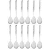 12PCS Silverware Set Stainless Steel Flatware Cutlery Kitchen Utensils for Hotel RestaurantSpoon V1294-YM0721-3118210027312