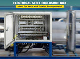 NEMA Steel Enclosure, 16 x 16 x 8'' NEMA 4X Steel Electrical Box, IP66 Waterproof & Dustproof, V952-DQXJSTCFS40X40X20V0
