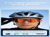 E08 Smart Bluetooth Cycling Sunglasses with Camera, UV400 Outdoor Sports Glassesorange V1300-E08-ORANGE