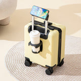 Yellow 16 Inch Lightweight Carry-on Luggage for heights under 1.6m - Underseat & Overhead Cabin V888-ELOSUNG42804